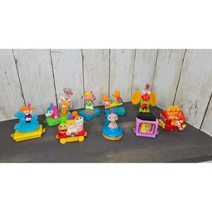 Lot of 14 Vintage McDonald's Birthday Train Happy Meal Toys Characters 1994